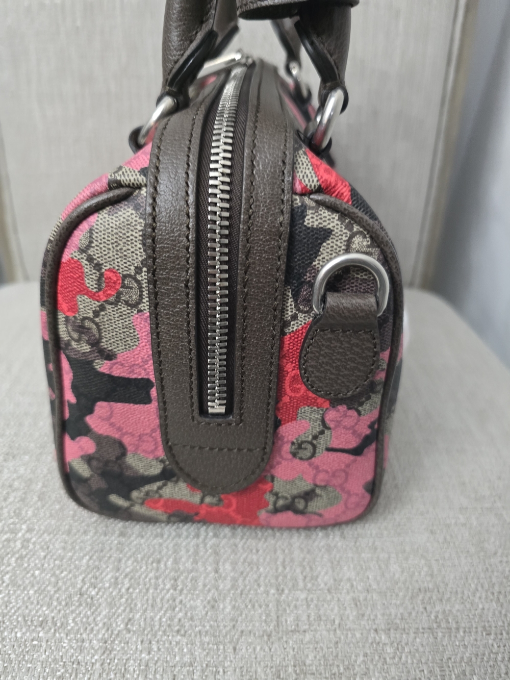 NWT Gucci Camouflage GG Supreme Small Boston Bag - Picture 9 of 12